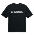 Hotter Than You - Boyfriend - Preta - Oversized