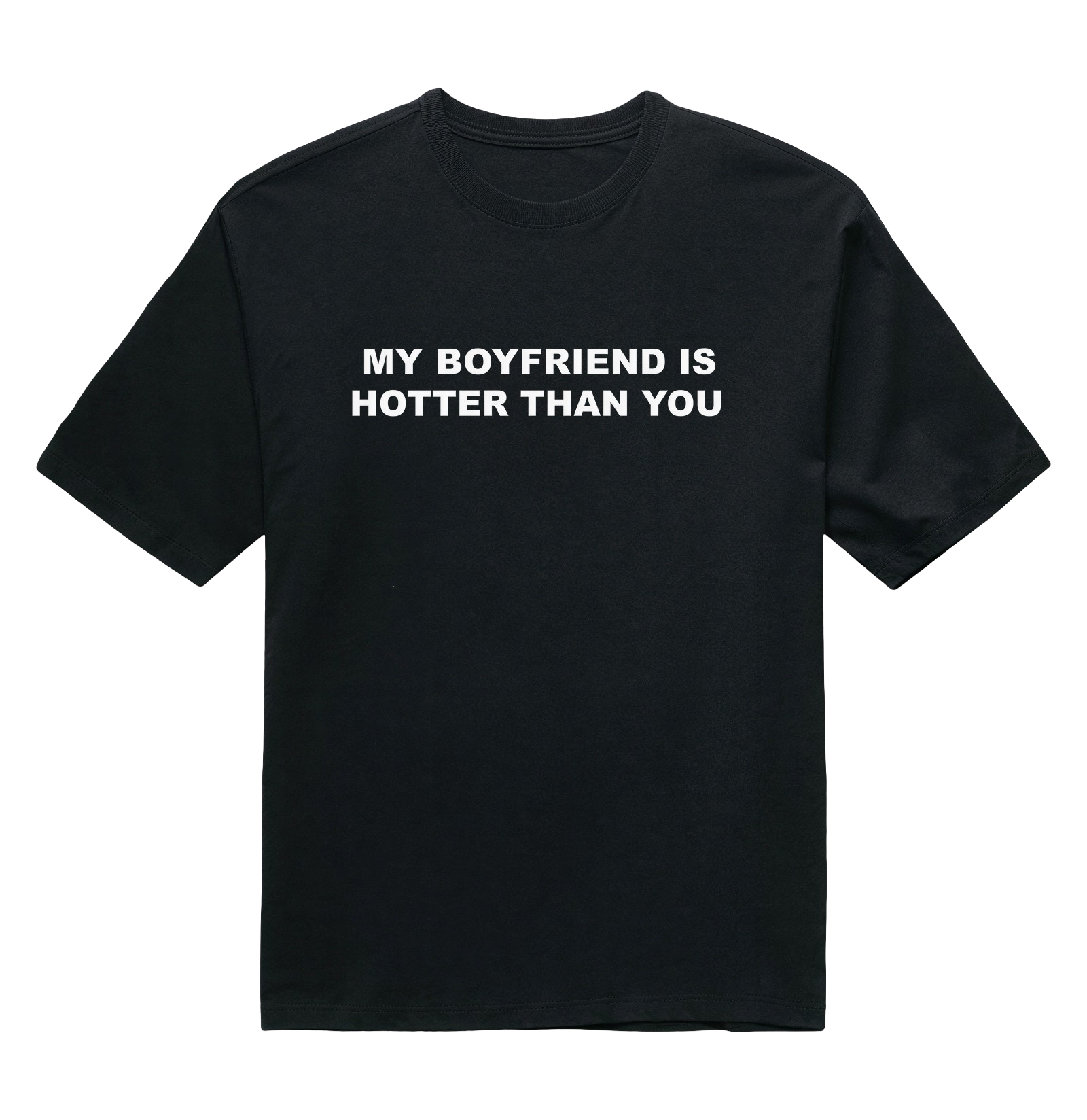 Hotter Than You - Boyfriend - Preta - Oversized