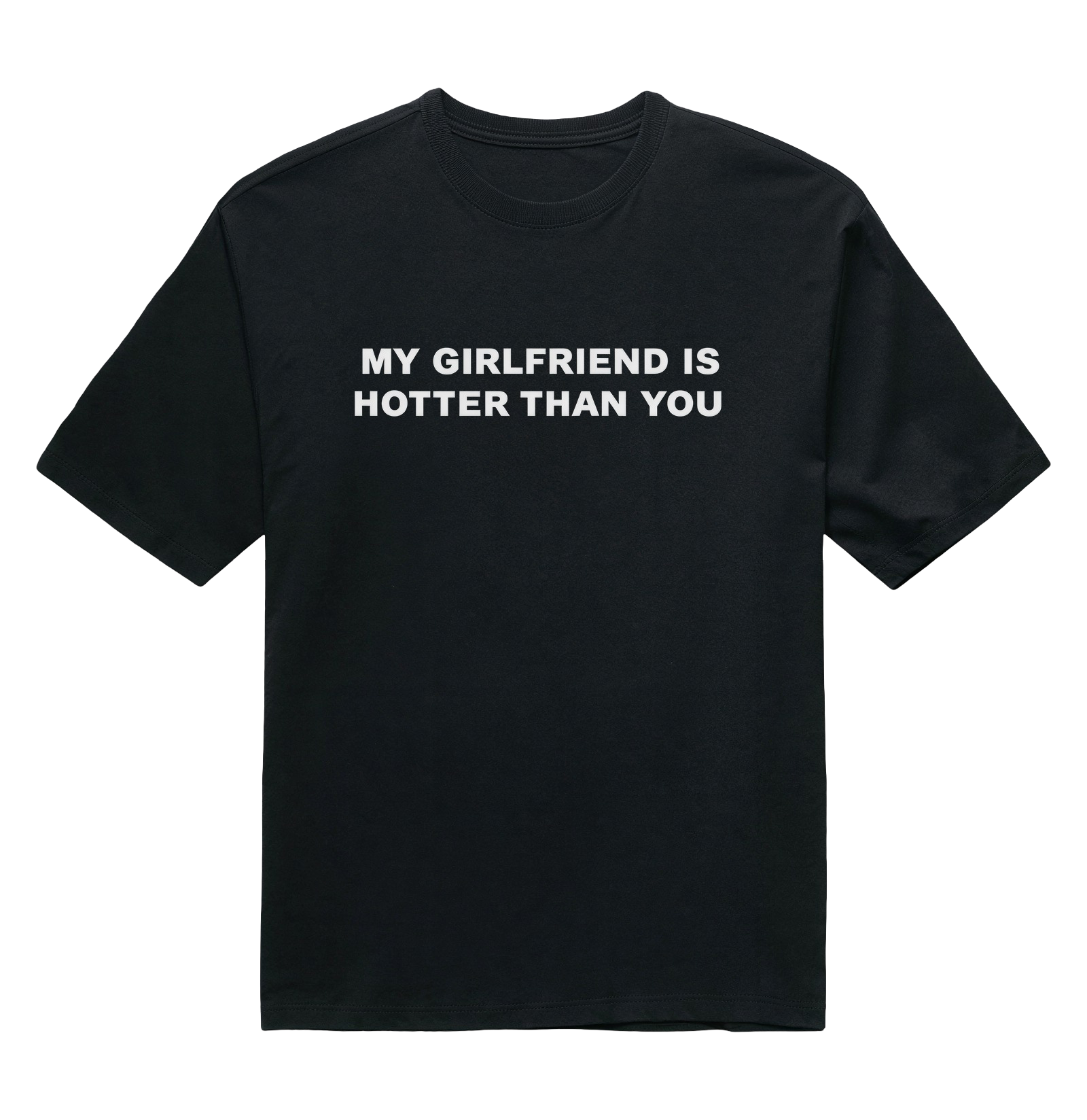 Hotter Than You - Girlfriend - Preta - Oversized